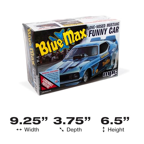 Modelo a escala 1:25 MPC Blue Max Long Nose Mustang miniatura 2