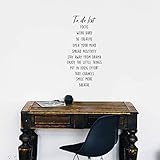 Vinyl Wall Art Decal - Positive Affirmations to Do List - 30