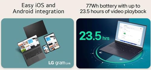 Image of LG gram Ultra-Light Laptop 17.0 inch Touchscreen IPS WQXGA Display | Intel Ultra 7-258V, 32GB LPDDR5X, 2TB SSD, Intel Arc 140V, Backlit KB, Thunderbolt 4, WiFi 7, Windows 11 Home w / DKZ Hub