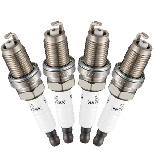 Image of Iridium Spark Plug 6774 4 Pack for Honda Accord | Fits Honda Fit 2007-2014 1.5L, Accord 2003-2007 2.4L L4 | OE 6774 IZFR6K-13 | 14mm | Heat 6 | Iridium | Gap 1.3mm