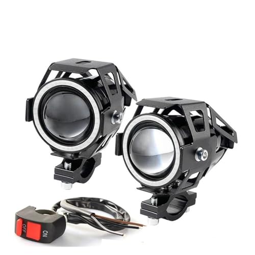 2 �s�[�X/�Z�b�g LED �I�[�g�o�C�o�C�N�⏕�����v U7 �w�b�h�����v�X�|�b�g���C�g�w�b�h���C�g�����P�x 125 ���b�g �o�C�N�w�b�h���C�g(Blue-Switch-2pieces)