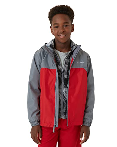 Eddie Bauer Boys' Jacket - Lone Peak Waterproof 3-in-1 Insulated Windbreaker Coat with Removable Fleece Lining (5-20)