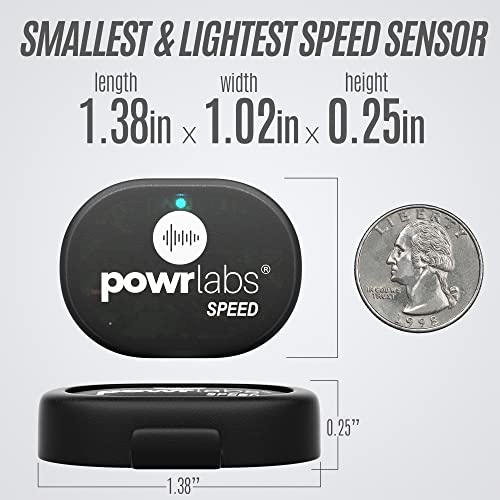 POWR LABS Bike Speed Sensor, Bike Sensor Bluetooth, ANT+ Speed Sensor Bike, Spin Bike Speed
