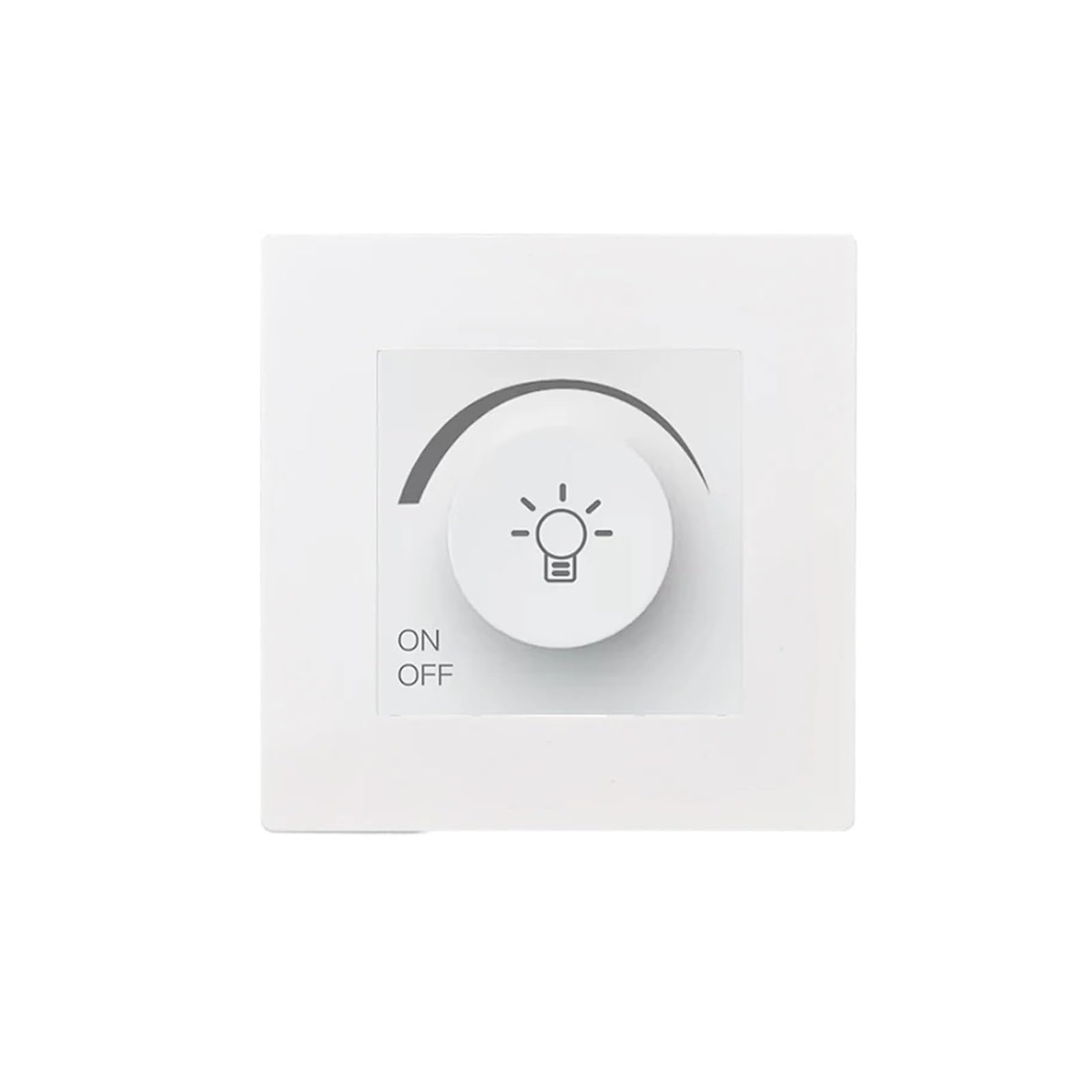 Interrupteur variateur rotatif noir encastrable pour lampe - 8