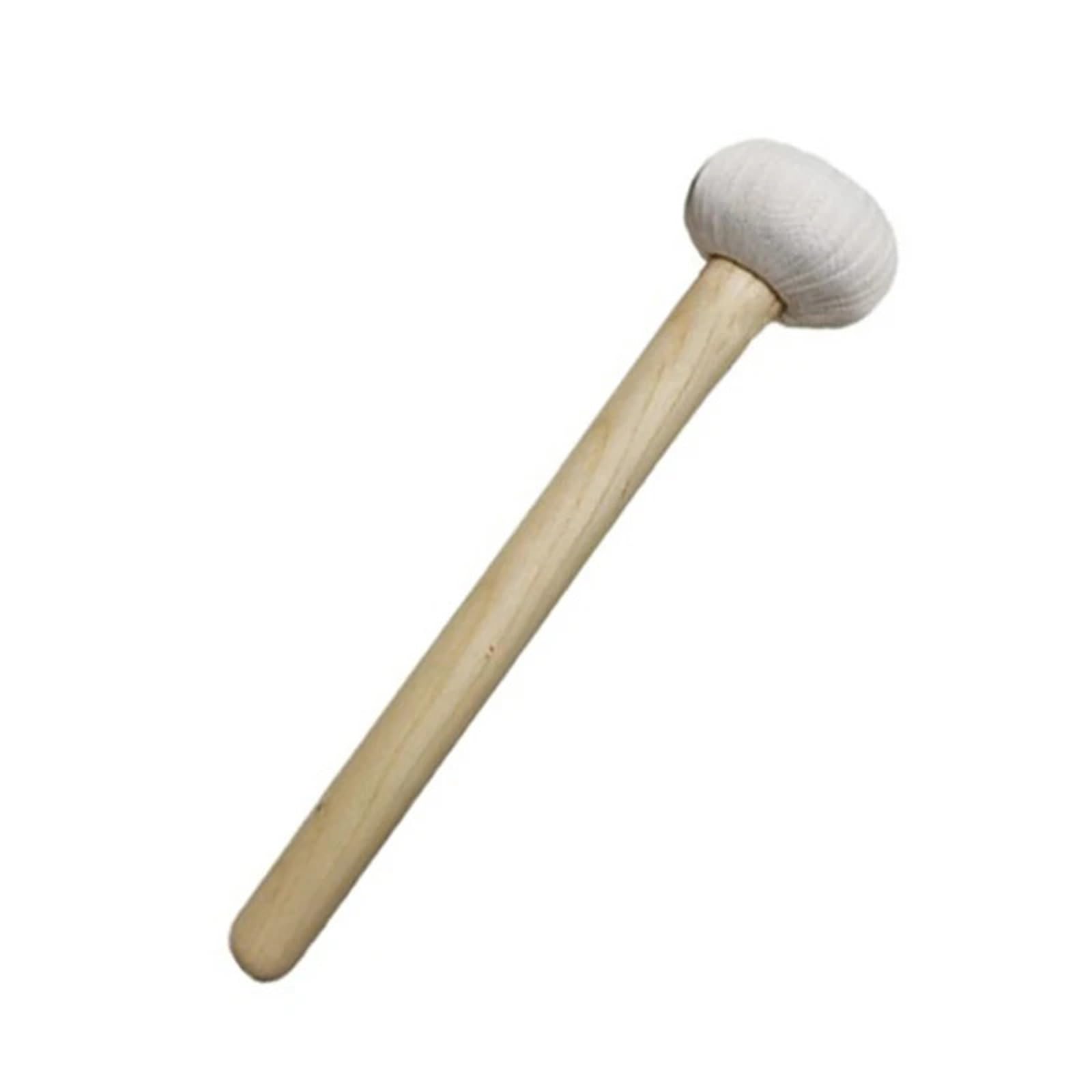 1 paire de maillets cymbale en nylon, fait à la main, manche bois massif, maillet rond for jeu percussion professionnel Pour Instrument À Percussion(41CM)
