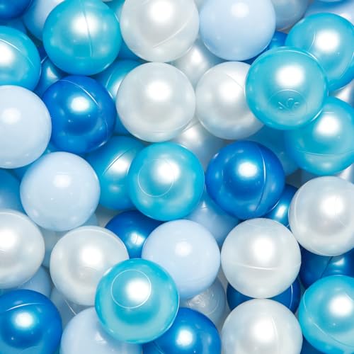Image of TRENDPLAY Plastic Balls for Ball Pits - Pack of 100 Hollow Balls- Safe and Exciting Playtime - Perfect for Toddler Baby Pools,Party,Festival Decoration