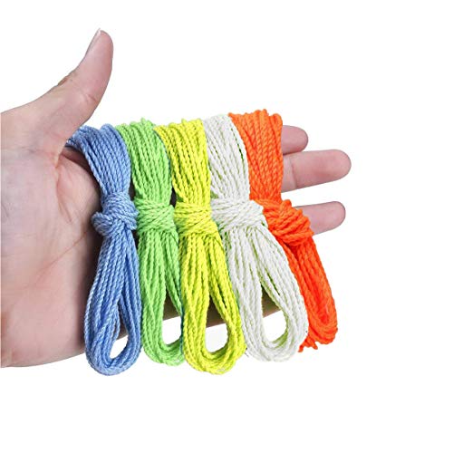 magicyoyo 100 polyester professional yoyo strings for responsive and non responsive yoyos - pack of 25blue green whiteyellow orange