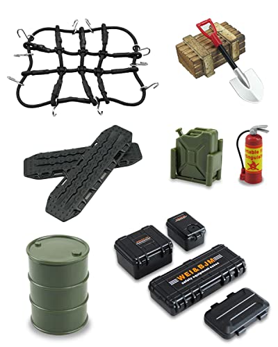 Yeah Racing 1/10 RC Rock Crawler Accessory 96cm Long Chain and Hook Set Black #YA-0357BK