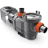 VARMINPOOL 1.8 HP Variable Speed Pool Pump with Programmable Timer, 9114GPH Above Ground Pool Pumps, Removable Rain Cover, 220V, Energy Efficient, Large Filter Basket
