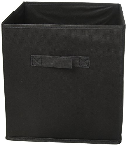 Sodynee Foldable Cloth Storage Cube Basket, Set of 6, Black