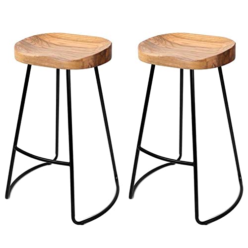Tabourets de bar confortables assise 65cm assemblage facile - 2