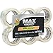 Duck 241513 MAX Packaging Tape, 1.88-Inch x 54.6 yds, 3-Inch Core, Crystal Clear, 6/Pack