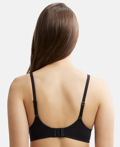Image of Jockey JW11 Women Wirefree Padded Tencel Lyocell Elastane Stretch Full Coverage Multiway T-Shirt Bra with Adjustable Straps