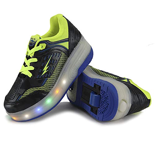 Tênis Rodinha Infantil La Faire Masculino Com Led (31, 2 Rodinhas)