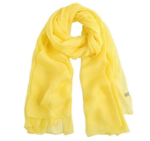 Honeystore Women's Chiffon Dress Shawls Long Beach Wrap Solid Color Scarves