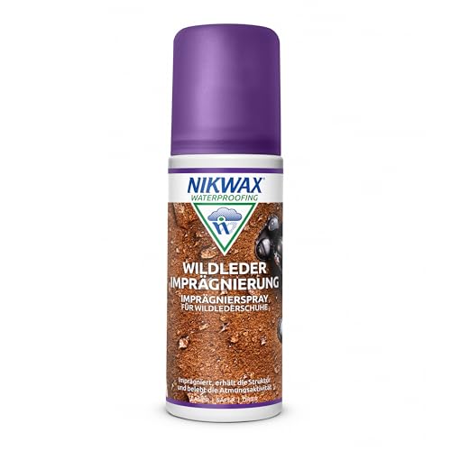 Nikwax Nubuck & Suede Spray-ON WATERPROOFER, Imprägniermittel für Nubuk- und Wildlederschuhe, 125ml (Neutral)