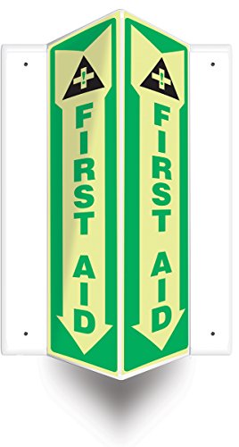 Panneau de projection 3D First Aid phosphorescent pour évacuation d'urgence sans lumière
