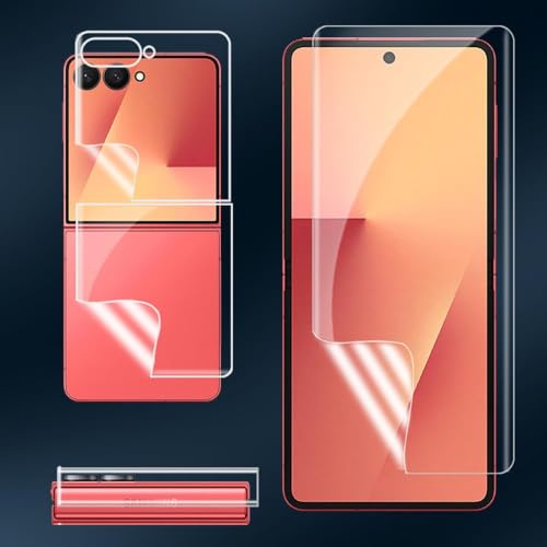 Image of STP FEEL 1 Pack Unbreakable Membrane Screen Protector Guard For Samsung Galaxy Z Flip 7 5G, (6.9 Inch, Front and Back) | Membrane Ultra Smooth Touch with Finger Print Support - 3 Months Warranty