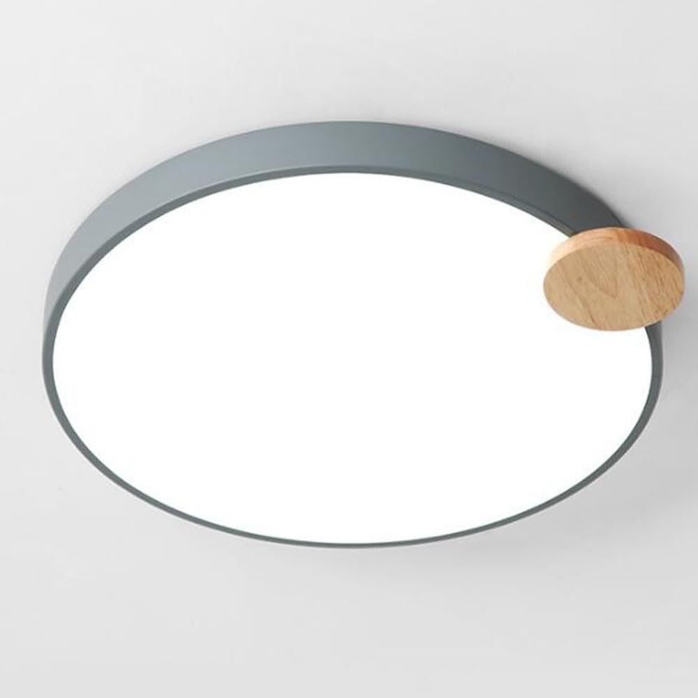 Plafonnier LED nordique intensité variable pour éclairage plat