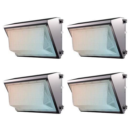 Image of Lightdot 3CCT Wall Pack LED Exterior Light, 3 CCT Adjustable 4 Pack 200W