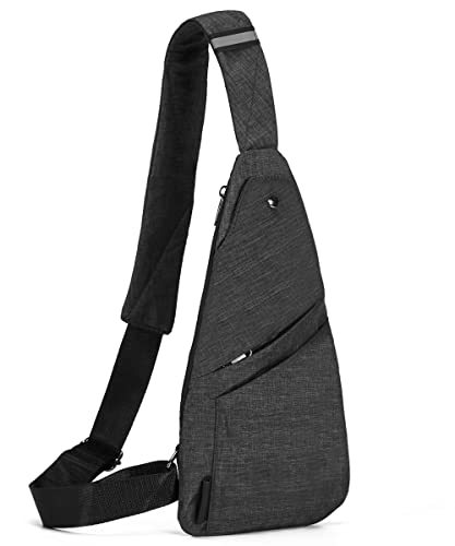 Image of Seoky Rop Sling Bag Slim Personal Purse Pocket Small Crossbody Chest Bag | Lightweight,Ultra Thin,Water Resistance,Anti-pickpocketing,Anti-Thief,Travel Purses,Small Sling Bag,Travel Workout