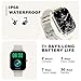 Smart Watch for Men Women Compatible with iPhone Samsung Android Phone 1.69 inch Full Touch Screen IP68 Waterproof Bluetooh Fitness Tracker Heart Rate/Sleep Monitor (Starlight)