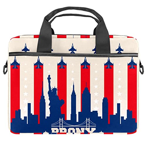 Sacoche ordinateur portable 13 14 pouces antichoc Bronx Skyline fine et légère