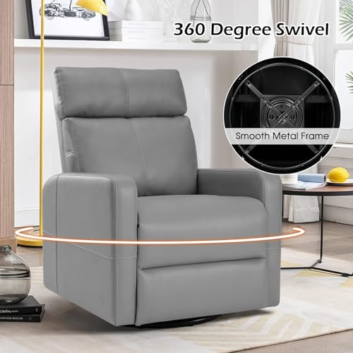 Swivel Pushback Recliner Chair for Living Spaces