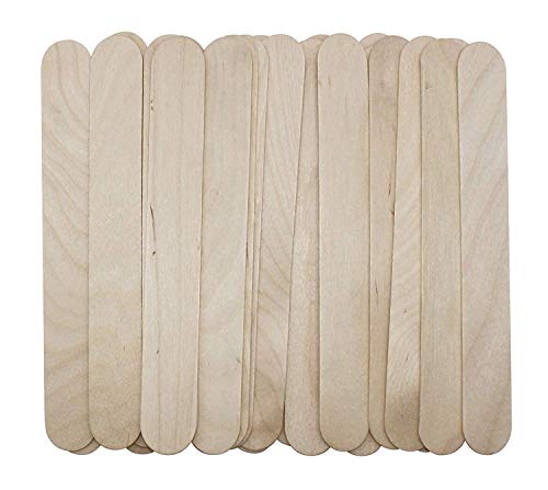100 Large Wax Waxing Wood Body Hair Removal Craft Sticks Applicator Spatula