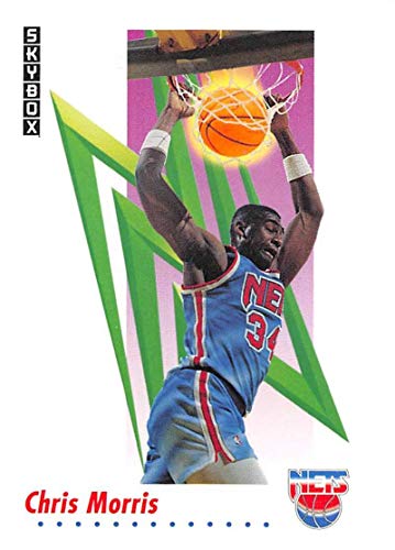 1991-92 SKYBOX #185 CHRIS MORRIS NEW JERSEY NETS BASKETBALL OFFICIAL TRADING CARD OF NBA