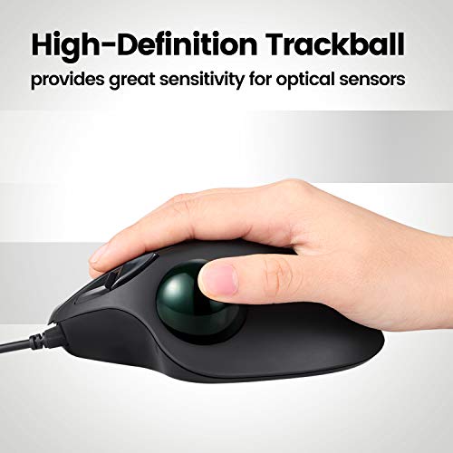 Image of Perixx Peripro-303GLG Trackball, 1.34 Inch Replacement Ball for Perimice and M570, Glossy Green