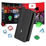 JMANCE Wireless Carplay Magic Box Streaming Device for Original Car with Wired CarPlay and with Touch Screen, Octa Core Android 10 Multimedia Video Adapter AI Box Carplay Dongle Build in GPS 4GB+64GB