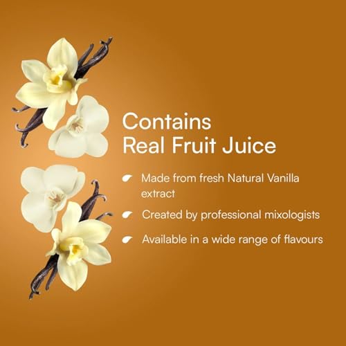 Image of Mapro Lounge Vanilla Cocktail Mixer Mocktail Mocktail Fruit Syrup - 1L |Contains Real Fruit Juice| Gluten Free| Zero Cholestrol