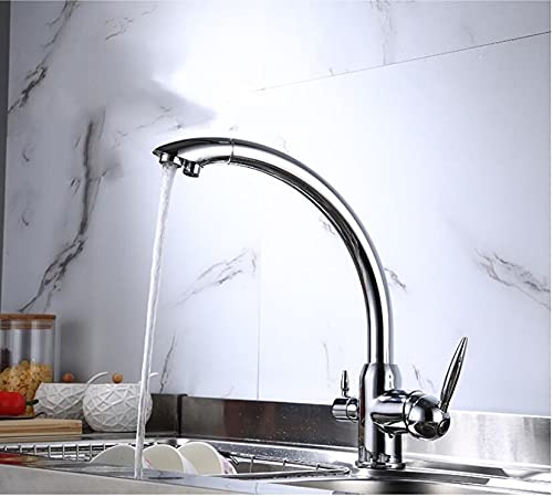 Robinet de cuisine commercial 3 voies et purification d'eau