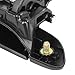 DNA MOTORING Rear Left Outer Door Handle Compatible with 01-05 Honda Civic Sedan, Black, OEM-DHO-01060