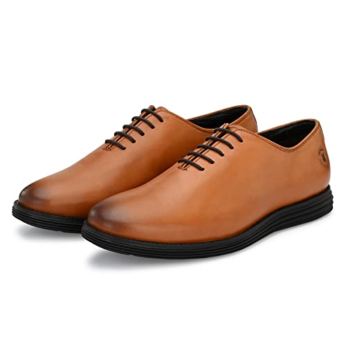 Image of Legwork Men's Leather Wholecut Oxford 2.0 Shoes for Men and Boys
