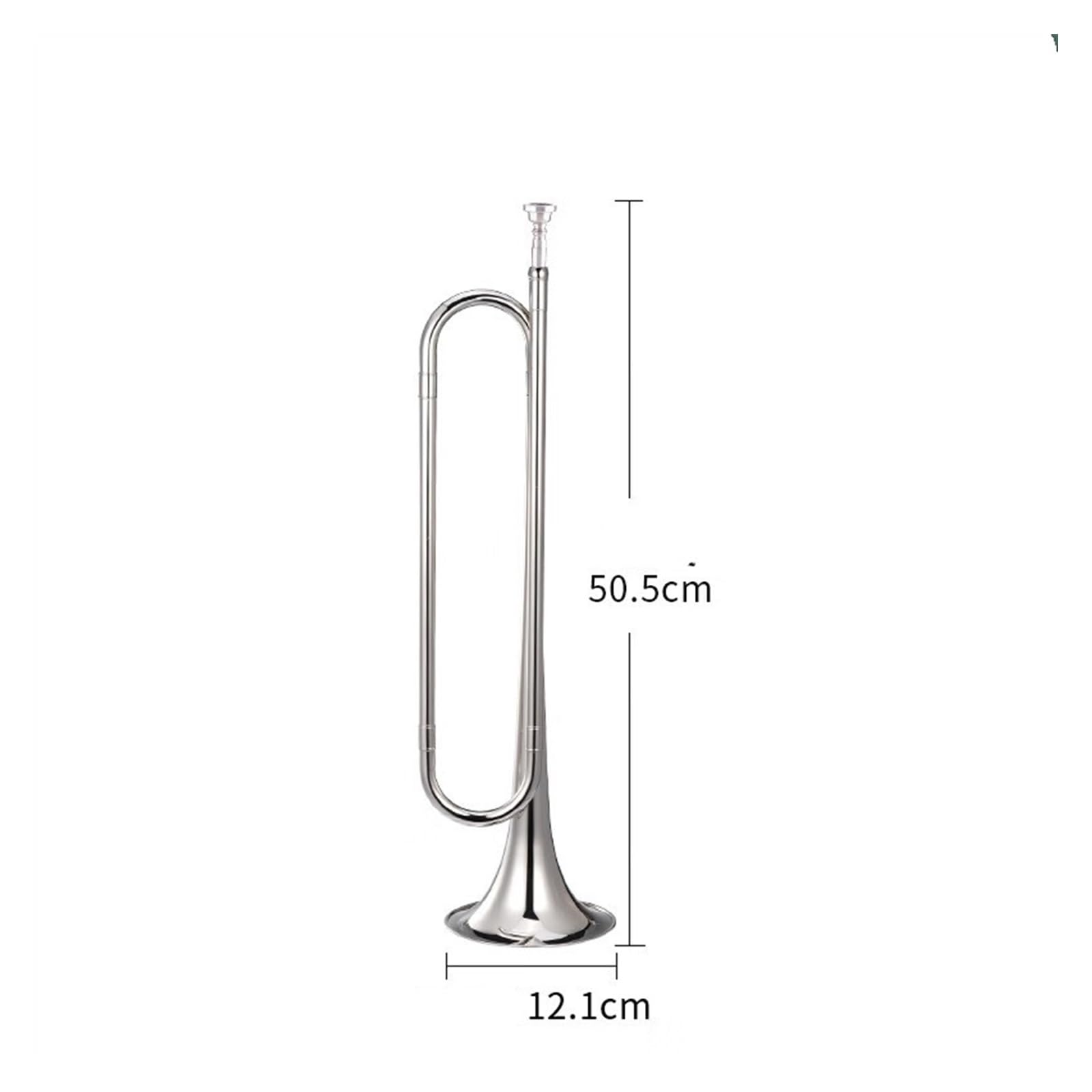trąbka instrument Trąbka młodzieżowa Trąbka Juvenile Horn B płaska 160 srebrna ze standardowym ustnikiem