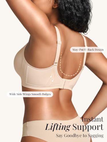 Image of Wireless Jelly Bras for Women No Underwire with Support - S-2XL