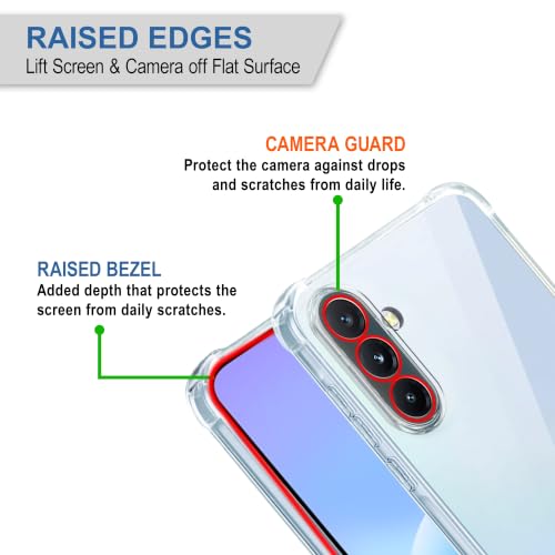 Image of CEDO Samsung Galaxy A57 (5G) Bumper Case | Soft Jel Flexible Thin Full Protection Shock Proof Clear TPU Back Case Cover for Samsung Galaxy A57 (5G) (Transparent)