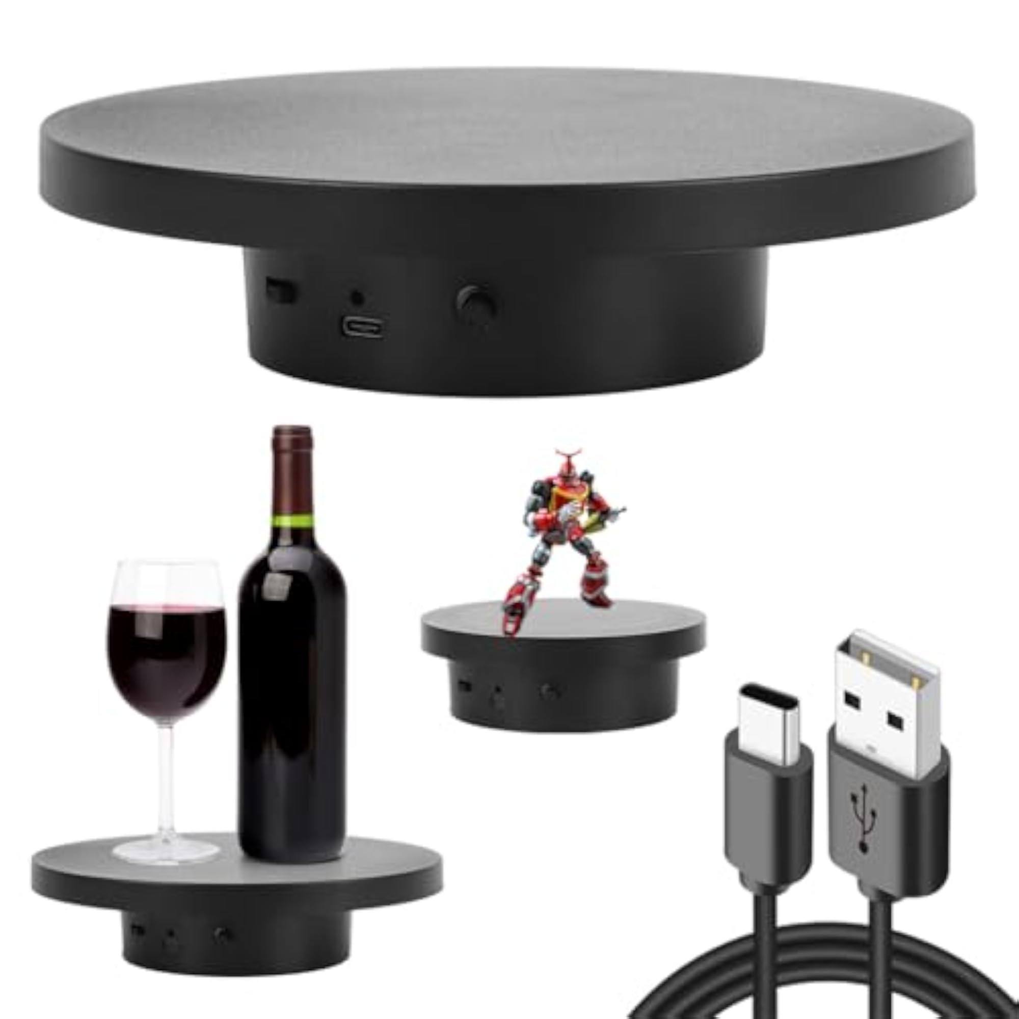 Product Rotator for Photography, 360° Cake Display Turntable