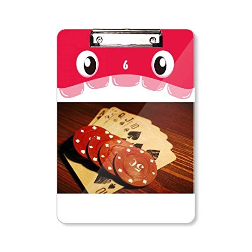 Porte-bloc pour photos de jeux Red Chip A4 avec pince haute résistance