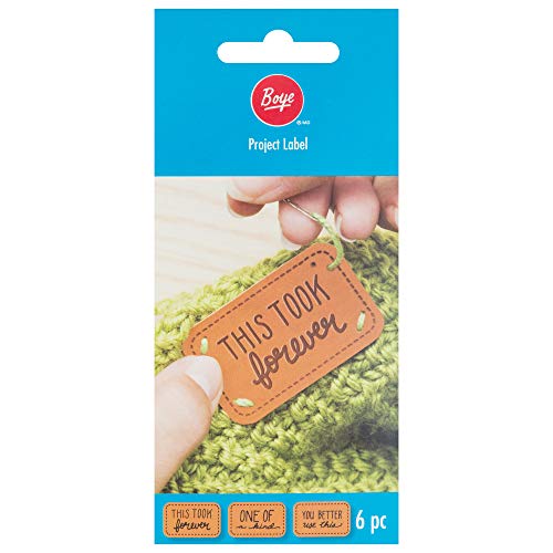 Boye Sarcastic Leather Handmade Labels For Crafts, Knitting, And Crocheting, 6 Pack #TOP1