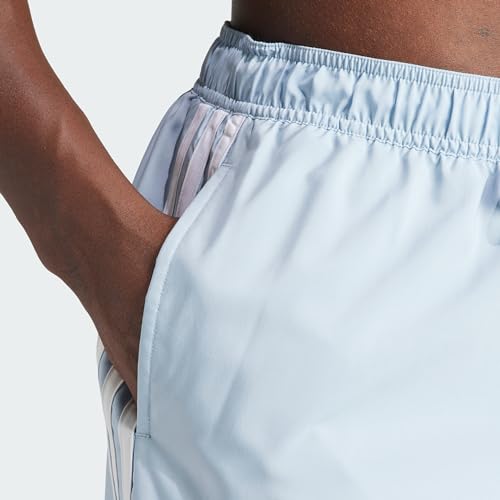 adidas Men's Standard 3-Stripes CLX Swim Shorts, Wonder Blue/White, Medium3