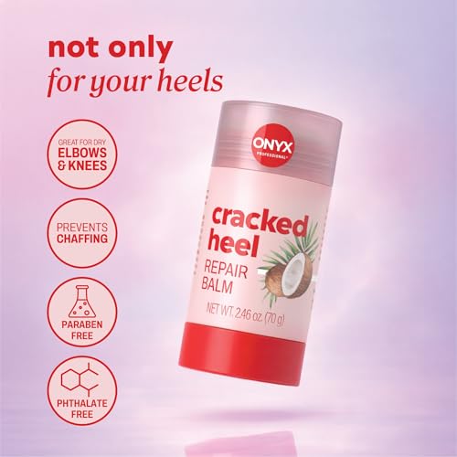 Onyx Professional Cracked Heel Repair Balm Stick for Dry Cracked Feet Treatment, Coconut Scent, 1 pack - Moisturizing Foot Balm, Rolls On, Cracked Heel Treatment - Image 6