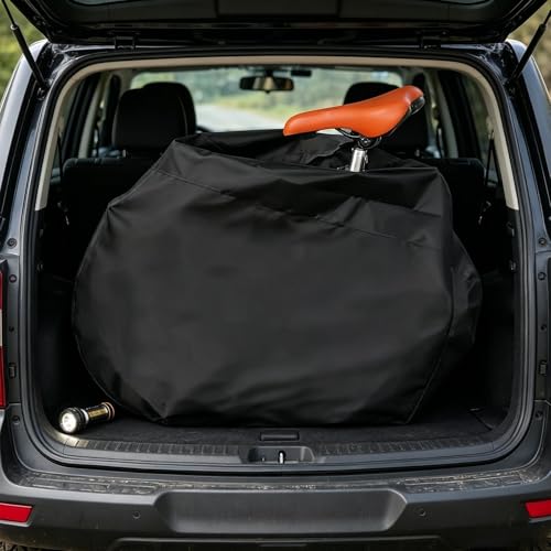 Funda para bicicleta plegable resistente a los rayos UV y lluvia en camping 5