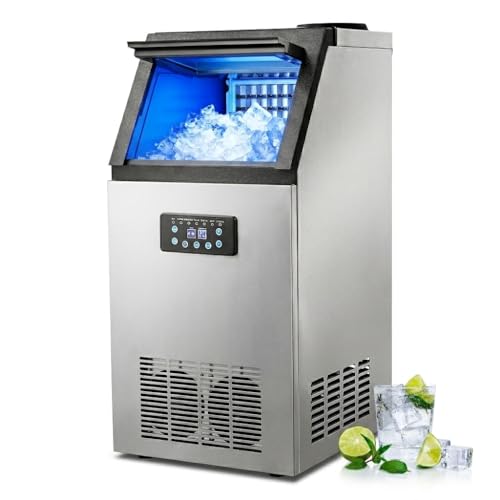 CO-Z Macchina Ghiaccio 73kg/24h, 45 Cubetti in 10-20 Minuti Fabbricatore