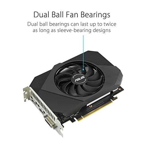 Image of ASUS Phoenix NVIDIA GeForce GTX 1630 Gaming Graphics Card (PCIe 3.0, 4GB GDDR6 Memory, HDMI 2.0, DisplayPort 1.4a, DVI-D, Axial-tech Fan Design, Dual Ball Fan Bearings, Auto-Extreme)