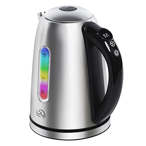 Edelstahl Wasserkocher 800ml - Temperaturwahl 600W Mit Abschaltung