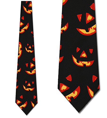 Jack-O-Lantern Tie Halloween Ties Pumpkin mens Necktie - //medicalbooks.filipinodoctors.org