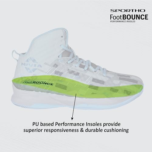 Image of Nivia Engraver 2.0 Basketball Court Shoes for Men,Durable Rubber Sole, Indoor & Outdoor Court Shoes, Soft Cushion NR EVA Inner Insole, High-Performance Footwear for Basketball Enthusiast